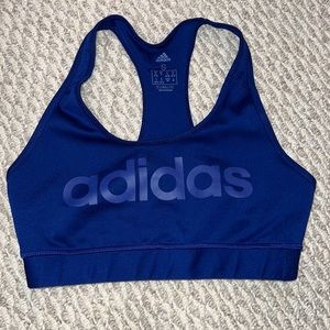 Adidas blue sports bra